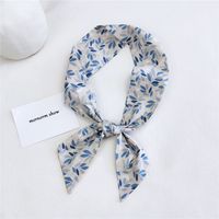 Women's Sweet Geometric Cotton And Linen Printing Silk Scarves sku image 26