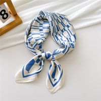 Women's Elegant Geometric Polyester Printing Silk Scarves sku image 2