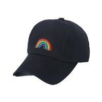 Unisex Fashion Rainbow Embroidery Flat Eaves Baseball Cap main image 2