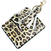 Women's Snakeskin Leopard Pu Leather Flip Cover Card Holders sku image 13