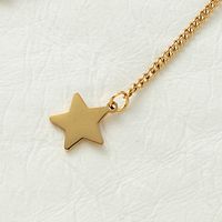 Vintage Style Cross Star Stainless Steel Plating 18k Gold Plated Double Layer Necklaces main image 3