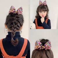 Cute Bow Knot Sequin Hair Clip 1 Piece main image 1