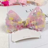 Cute Bow Knot Sequin Hair Clip 1 Piece sku image 1