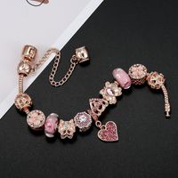1 Piece Fashion Heart Shape Copper Inlay Zircon Women's Bracelets main image 3