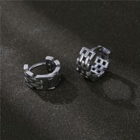 1 Piece Hip-hop Geometric Titanium Steel Plating Men's Earrings main image 5