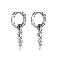 1 Piece Punk Geometric Titanium Steel Plating Men's Drop Earrings main image 3