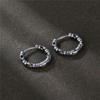 1 Piece Fashion Geometric Titanium Steel Plating Men's Earrings main image 1