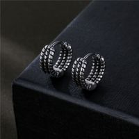 1 Piece Fashion Solid Color Titanium Steel Plating Women's Earrings main image 5
