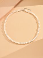 Simple Style Round Imitation Pearl Wholesale Necklace main image 4