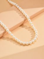 Simple Style Round Imitation Pearl Wholesale Necklace main image 5