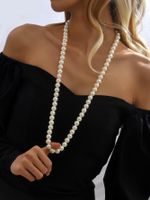 Simple Style Round Imitation Pearl Wholesale Necklace main image 3