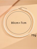 Simple Style Round Imitation Pearl Wholesale Necklace main image 2