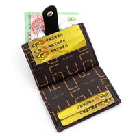 Unisex Solid Color Pu Leather Zipper Buckle Card Holders main image 2