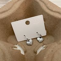 1 Pair Sweet Heart Shape Copper Plating Earrings sku image 1