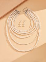 Simple Style Round Plastic Wholesale Layered Necklaces sku image 1