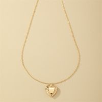 1 Piece Simple Style Heart Shape Alloy Plating Women's Pendant Necklace main image 3