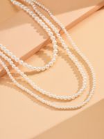 Simple Style Round Plastic Wholesale Layered Necklaces main image 4