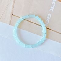 1 Piece Sweet Solid Color Glass Glass Women's Bracelets sku image 9