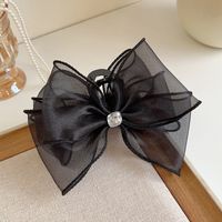Vintage Style Bow Knot Alloy Cloth Hair Claws sku image 24