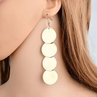 1 Pair Fashion Solid Color Alloy Patchwork Women's Earrings main image 4