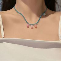 1 Piece Fashion Heart Shape Flower Butterfly Alloy Inlay Zircon Women's Pendant Necklace sku image 31