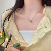 1 Piece Fashion Heart Shape Flower Butterfly Alloy Inlay Zircon Women's Pendant Necklace sku image 24