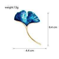 Retro Ginkgo Leaf Alloy Unisex Brooches main image 4