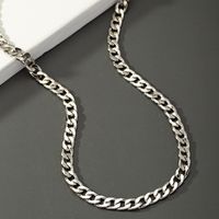 1 Piece Simple Style Solid Color Alloy Plating Unisex Necklace main image 4