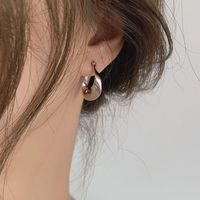 1 Pair Simple Style Geometric Metal Plating Women's Earrings main image 1