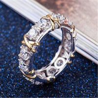 1 Piece Simple Style Round Copper Inlay Zircon Rings main image 2