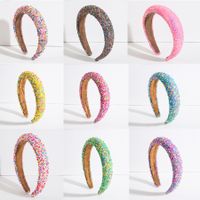 Simple Style Multicolor Cloth Beads Hair Band 1 Piece main image 2