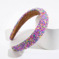 Simple Style Multicolor Cloth Beads Hair Band 1 Piece main image 5