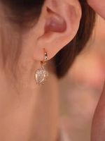 1 Pair Sweet Flower Alloy Inlay Opal Women's Drop Earrings main image 2