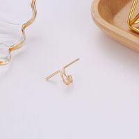 1 Piece Simple Style Geometric Alloy Plating Women's Ear Clips main image 3