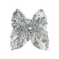 Fashion Bow Knot Sequin Pleated Hair Clip 1 Piece sku image 7