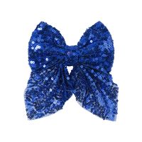 Fashion Bow Knot Sequin Pleated Hair Clip 1 Piece sku image 3
