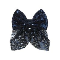 Fashion Bow Knot Sequin Pleated Hair Clip 1 Piece sku image 1