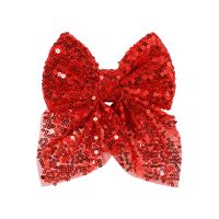 Fashion Bow Knot Sequin Pleated Hair Clip 1 Piece sku image 5