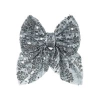 Fashion Bow Knot Sequin Pleated Hair Clip 1 Piece sku image 8