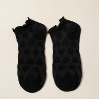 Women's Fashion Heart Shape Cotton Jacquard Ankle Socks A Pair sku image 1