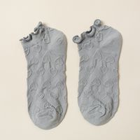Women's Fashion Heart Shape Cotton Jacquard Ankle Socks A Pair sku image 4