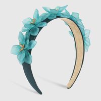 Sweet Flower Alloy Plastic Cloth Hair Band 1 Piece main image 5