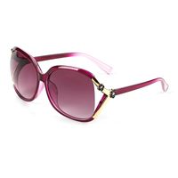 Fashion Solid Color Ac Oval Frame Full Frame Women's Sunglasses main image 3