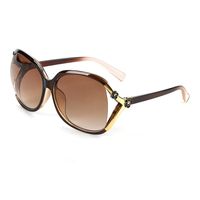 Fashion Solid Color Ac Oval Frame Full Frame Women's Sunglasses main image 6