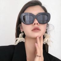 Moda Color Sólido Ordenador Personal Cuadrado Fotograma Completo Gafas De Sol Mujer main image 6