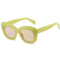 Moda Color Sólido Ordenador Personal Cuadrado Fotograma Completo Gafas De Sol Mujer sku image 2