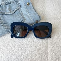 Moda Color Sólido Ordenador Personal Cuadrado Fotograma Completo Gafas De Sol Mujer sku image 3