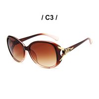 Punk Streetwear Solid Color Ac Oval Frame Full Frame Women's Sunglasses sku image 2