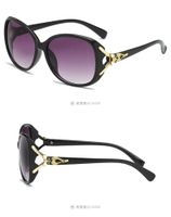 Punk Streetwear Solid Color Ac Oval Frame Full Frame Women's Sunglasses sku image 6