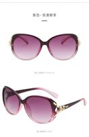 Punk Streetwear Solid Color Ac Oval Frame Full Frame Women's Sunglasses sku image 9